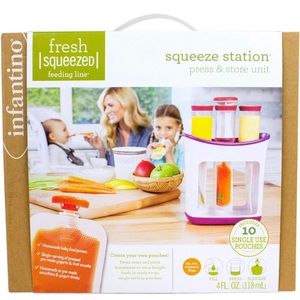 Infantino Fresh Squeezed Baby Food Station, create your own pouches.